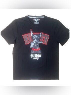 BKYS Men’s Outlaw Hitter Graphic Tee - Black/Red